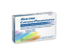 REACTINE® Cetirizina/Pseudoefedrina 5mg/120mg